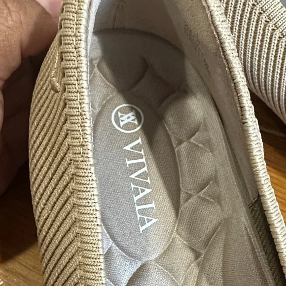 Vivaia Elegant Square-Toe Heels in Beige - Picture 2 of 14